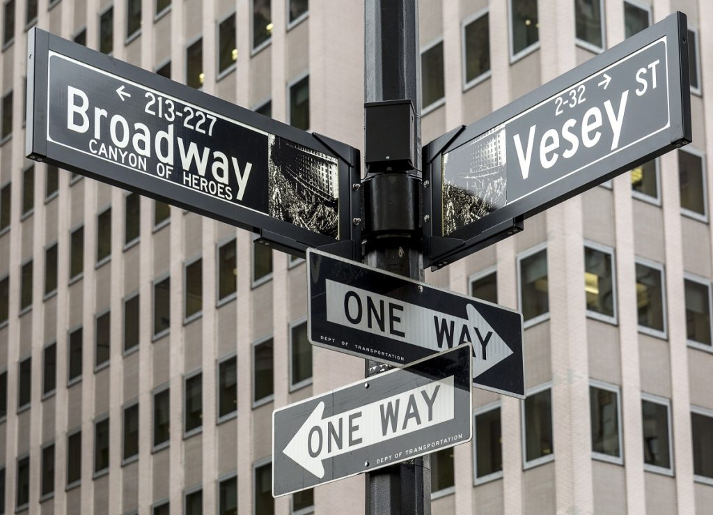new york street signs